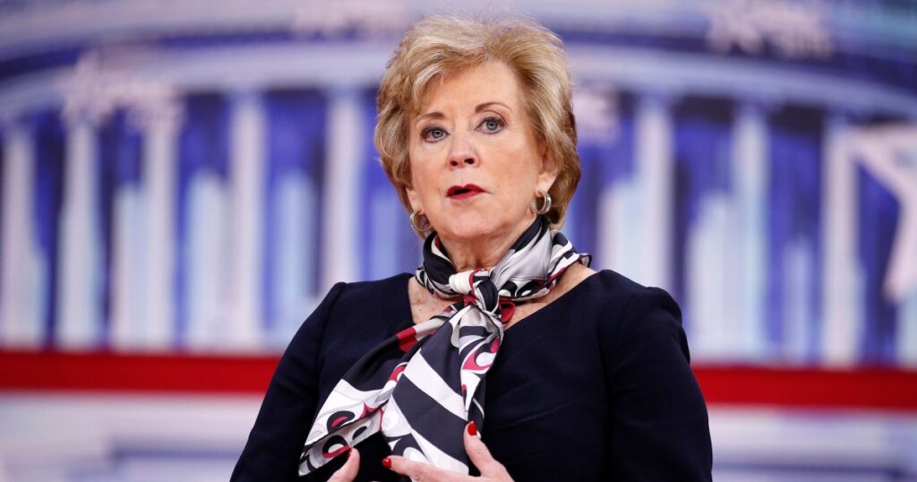 President Trump Nominates Linda Mcmahon As Secretary Of Education