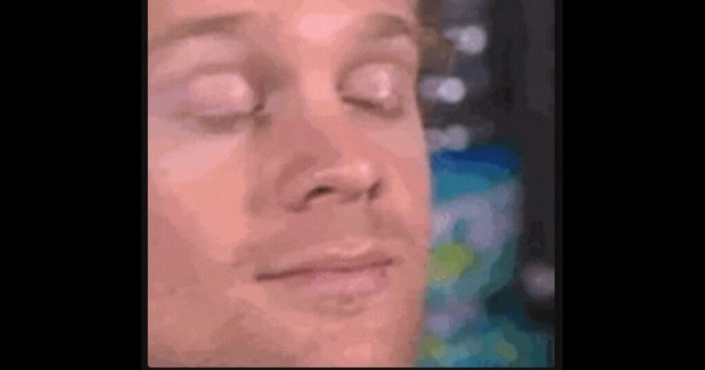 Drew scanlon, known as the "blinking man" meme, leads his