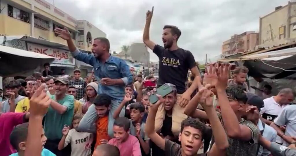 Celebrations erupt in gaza after israel hamas deal reached