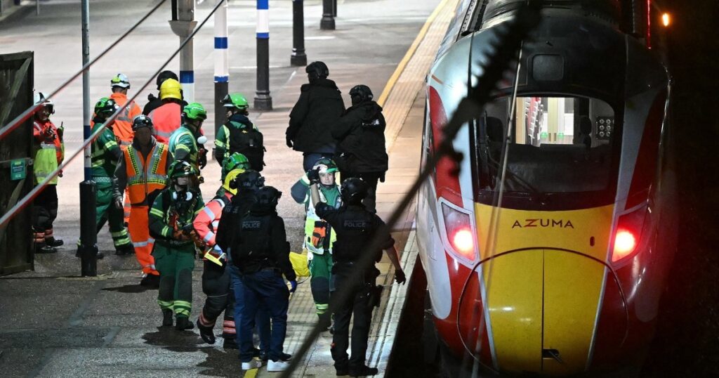 At least 10 injured in train stabbing in england