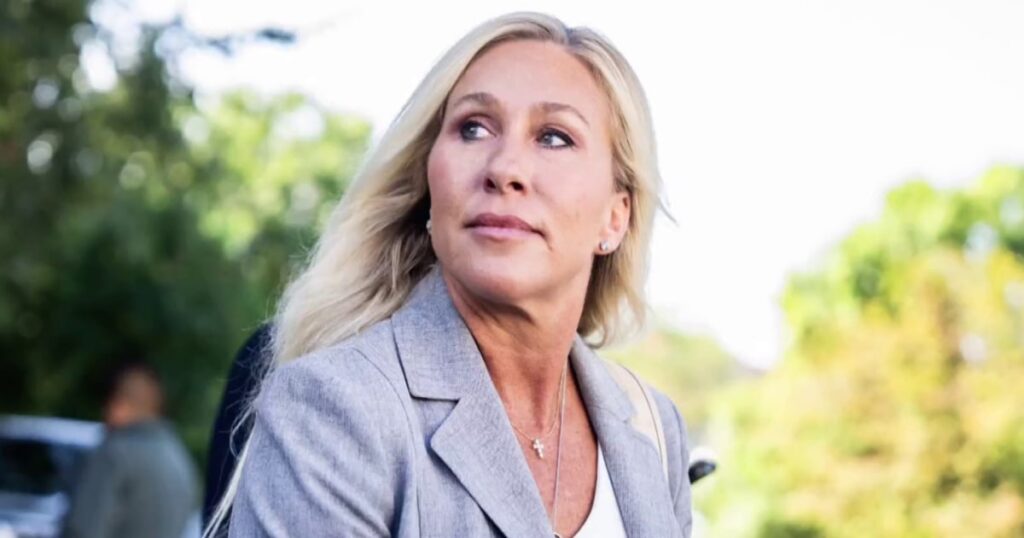 Congresswoman marjorie taylor greene to resign from congress next year