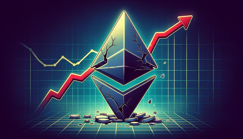 This is ethereum's descending triangle structure that threatens to crash
