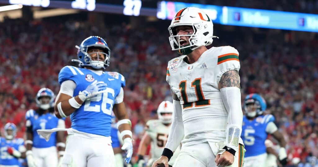 Miami defeats ole miss 31 27 to advance to college football