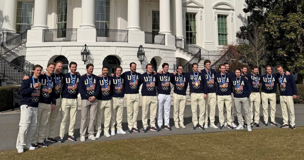 Us men's hockey team scheduled to attend president trump's state