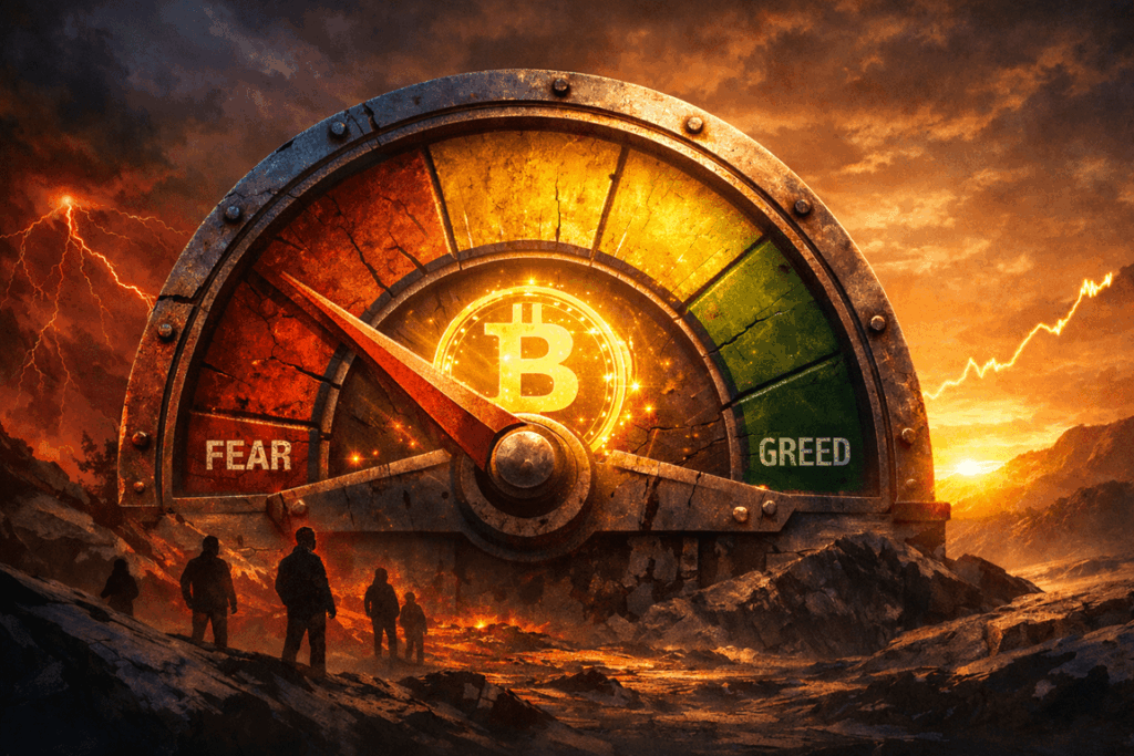 Fear and greed spike as bitcoin price hits $74,000, but