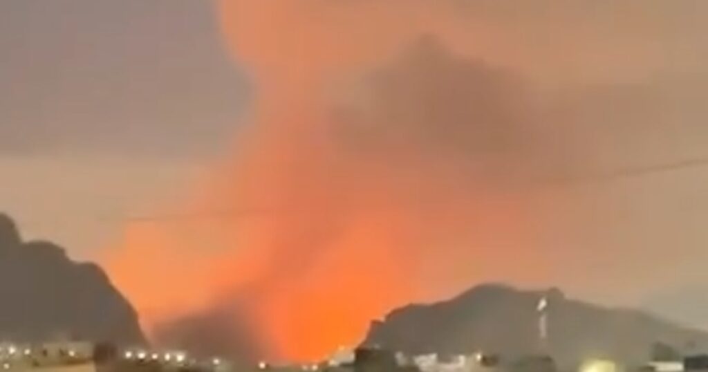 Video showing explosions in major iranian cities