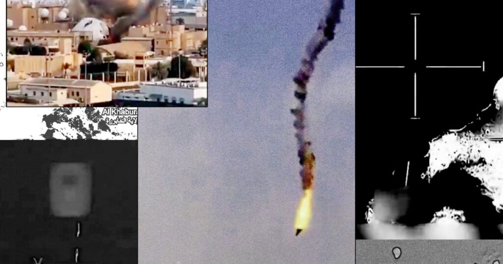 Videos and images show iranian drone army breaching us defenses