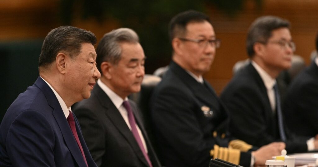 Chinese president xi jinping delivered opening remarks at bilateral talks