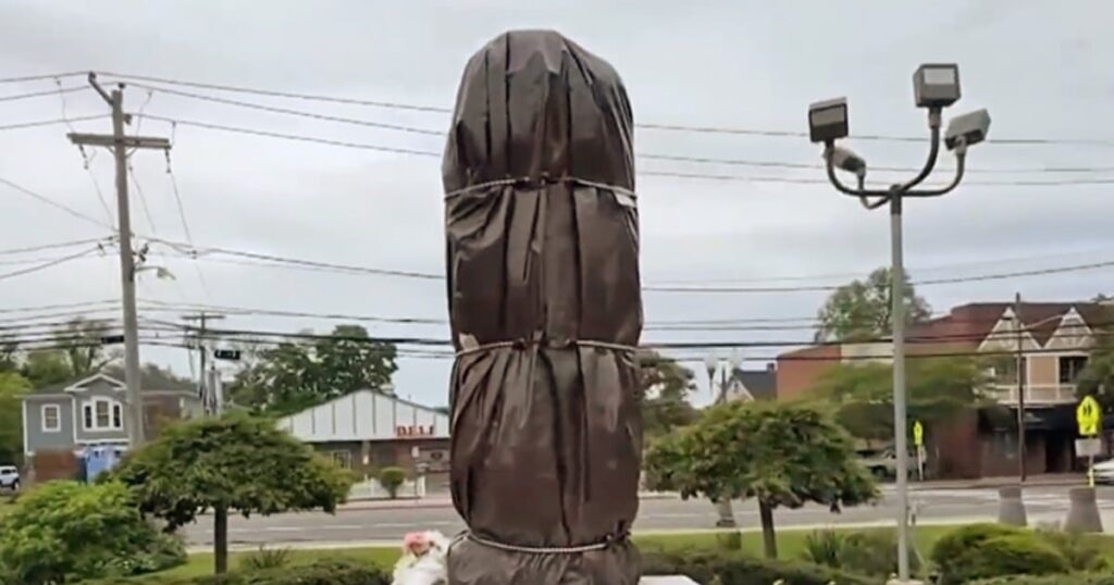Long island woman arrested on suspicion of decapitating jesus statue