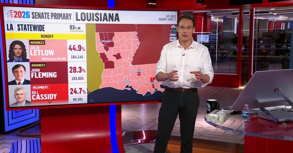 Nbc news reports that the louisiana republican senate race will