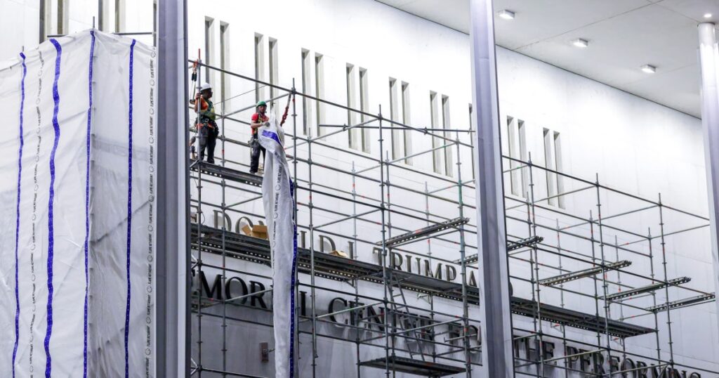 Kennedy Center staff tell judge Trump’s name has been removed from building and website Kennedy center staff tell judge trump's name has been removed