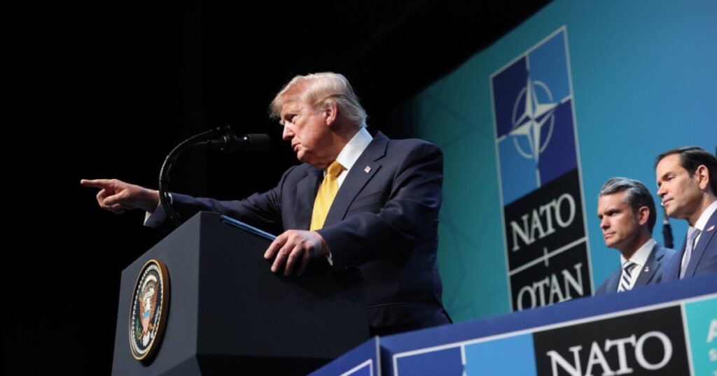 President Trump faces questions about conflict with Iran at NATO summit press conference President trump faces questions about conflict with iran at nato