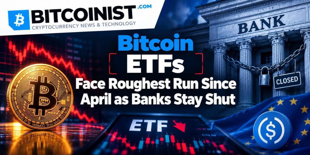 Bitcoin ETFs face toughest business since April due to bank