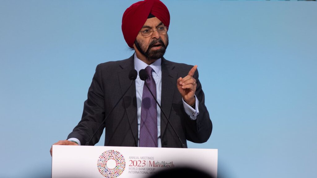 World Bank President Ajay Banga CNBC interview on Oct. 27,